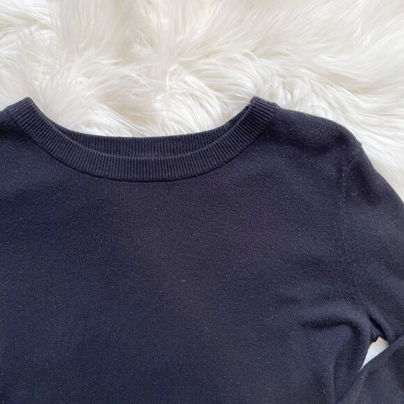 Lululemon Black Boolux Cashmere Tencel Bring It Backend Open Back Sweater - Picture 3 of 6